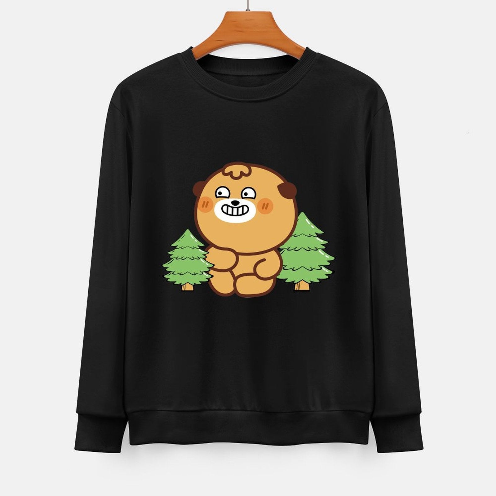 Front Patterned Long Sleeve TopFresh Refined